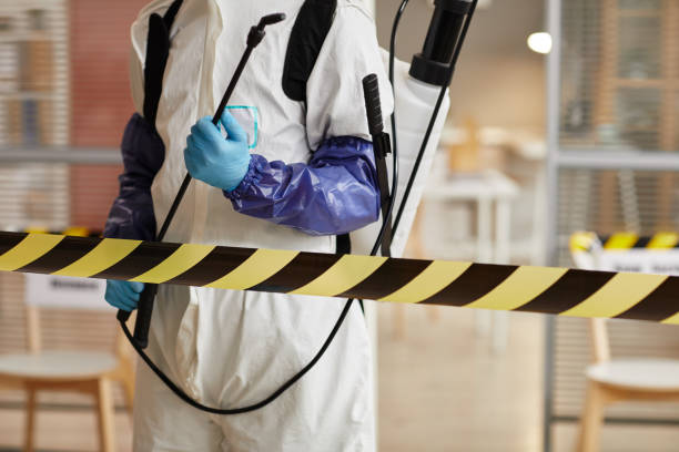 Professional Blood Cleanup technician working in Allegan, MI